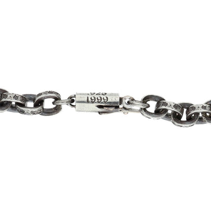 Chrome Hearts Paper Chain Silver Necklace Size 18INCH