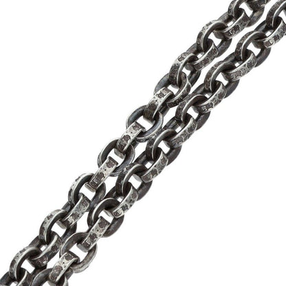 Chrome Hearts Paper Chain Silver Necklace Size 18INCH