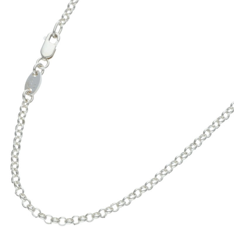 Chrome Hearts 925 Silver Roll Chain Necklace Size 18INCH