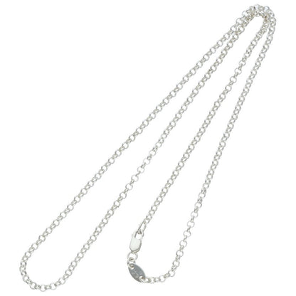 Chrome Hearts 925 Silver Roll Chain Necklace Size 18INCH