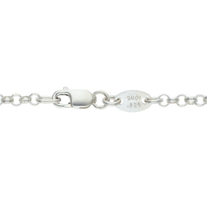 Chrome Hearts 925 Silver Roll Chain Necklace Size 18INCH