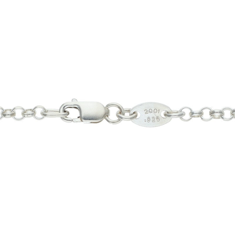 Chrome Hearts 925 Silver Roll Chain Necklace Size 18INCH