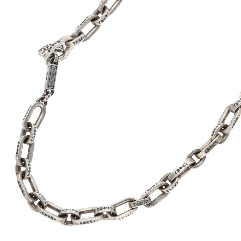 Chrome Hearts 925 Silver Paper E Chain Necklace Size 24INCH