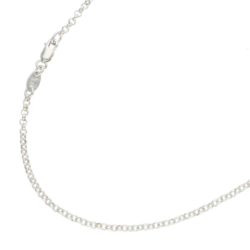 Chrome Hearts 925 Silver Roll Chain Necklace Size 20INCH