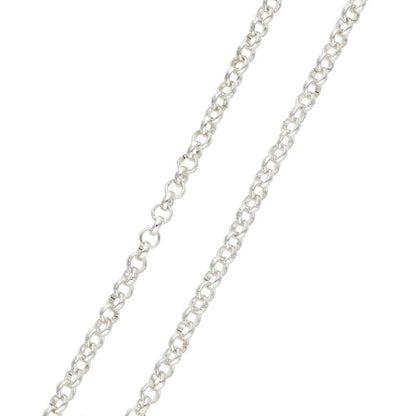 Chrome Hearts 925 Silver Roll Chain Necklace Size 20INCH