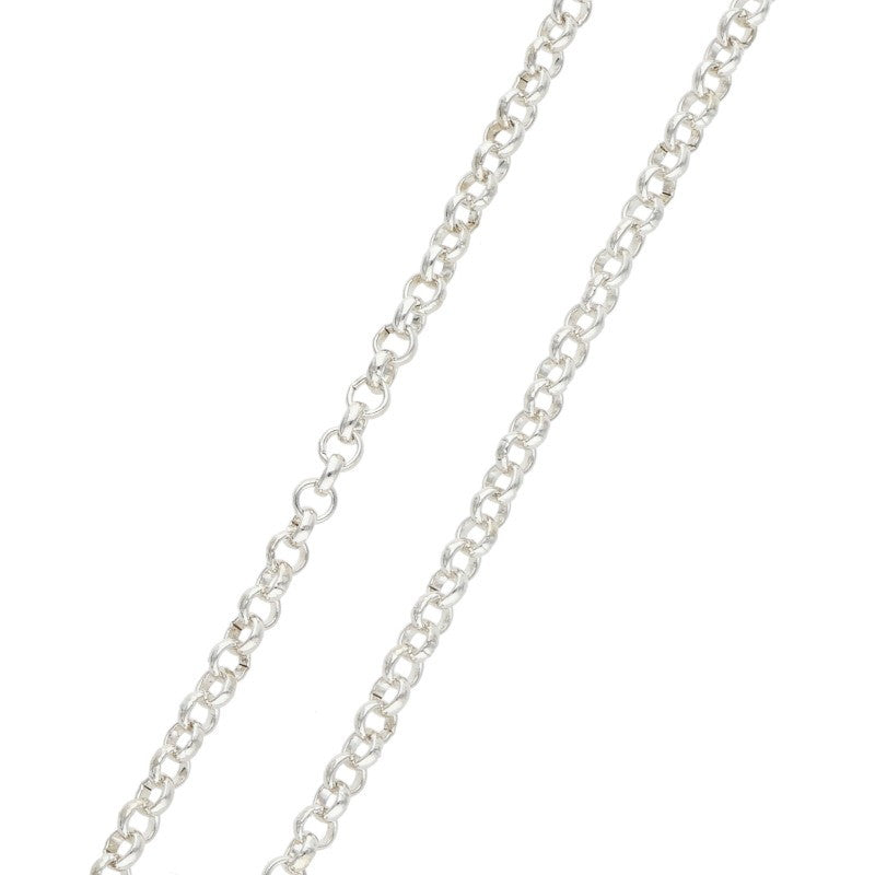 Chrome Hearts 925 Silver Roll Chain Necklace Size 20INCH