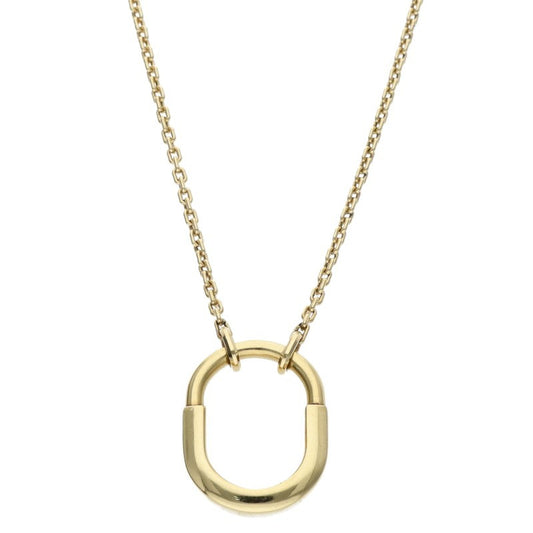 TIFFANY&Co. K18YG Lock Small Necklace Size ONE SIZE