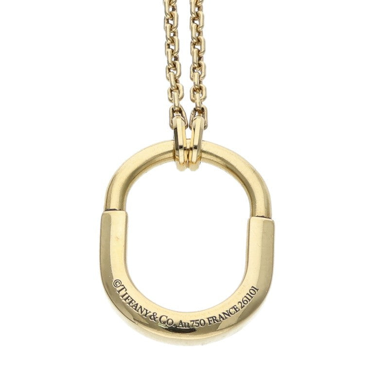 TIFFANY&Co. K18YG Lock Small Necklace Size ONE SIZE