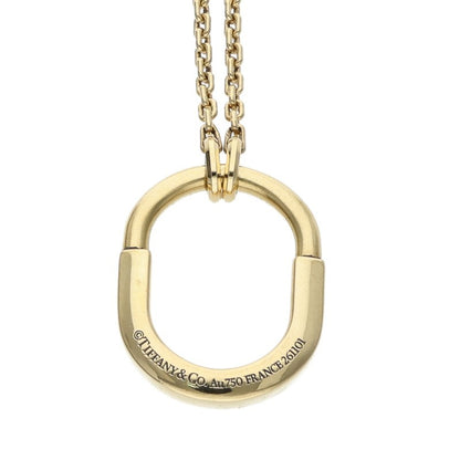 TIFFANY&Co. K18YG Lock Small Necklace Size ONE SIZE