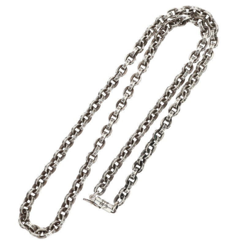 Chrome Hearts Paper Chain Necklace Silver Size 20INCH