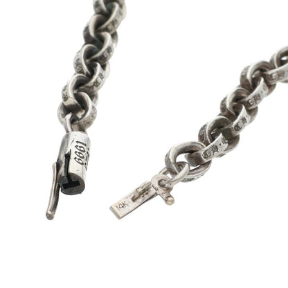 Chrome Hearts Paper Chain Necklace Silver Size 20INCH
