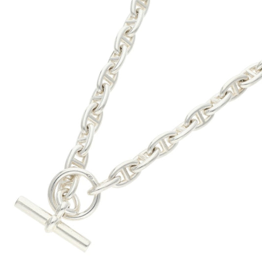 HERMES Chaine d'Ancre PM Silver Choker Necklace Size PM