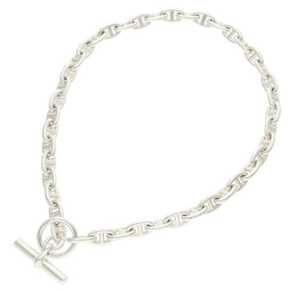 HERMES Chaine d'Ancre PM Silver Choker Necklace Size PM