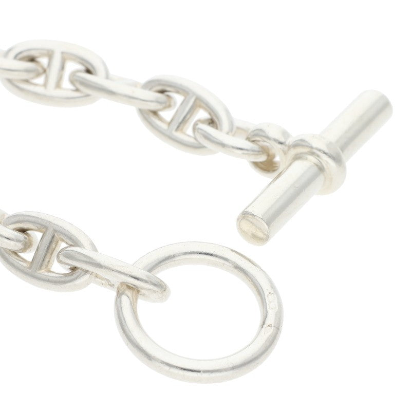 HERMES Chaine d'Ancre PM Silver Choker Necklace Size PM