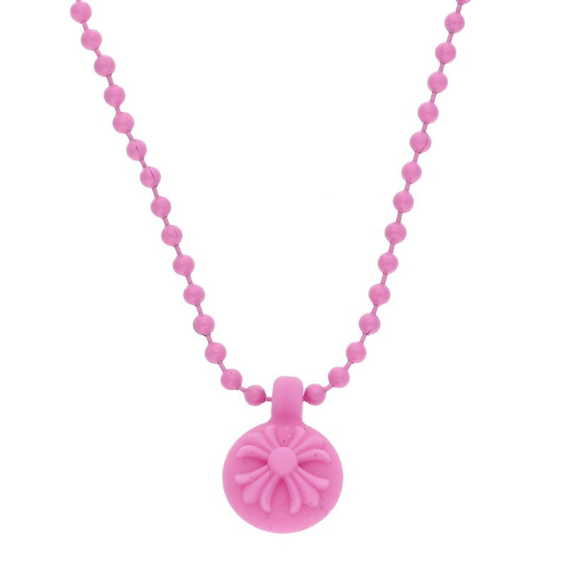 Chrome Hearts Pink Silicon Ball Necklace Size ONE SIZE