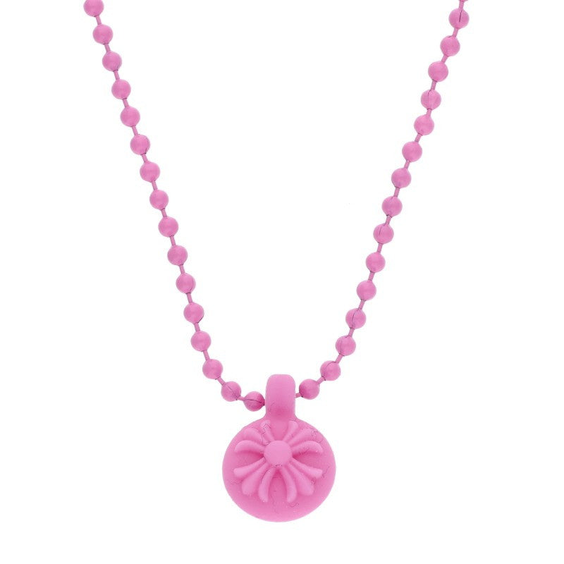 Chrome Hearts Pink Silicon Ball Necklace Size ONE SIZE