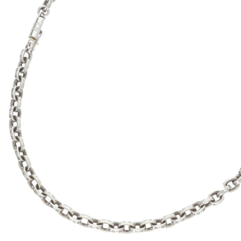 Chrome Hearts 925 Silver Paper Chain Necklace Size 20INCH