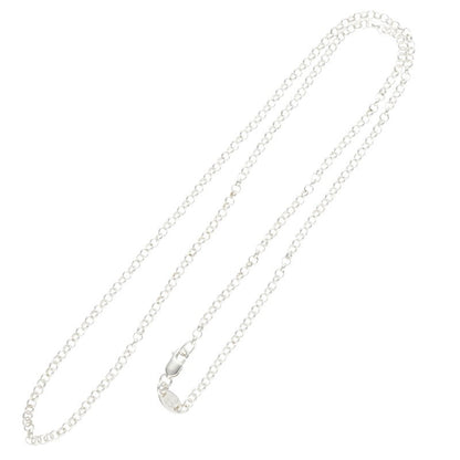 Chrome Hearts Roll Chain Silver Necklace Size 20 Inch