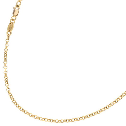 Chrome Hearts 22K Yellow Gold Chain Necklace Size 18INCH