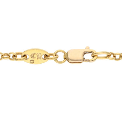 Chrome Hearts 22K Yellow Gold Chain Necklace Size 18INCH