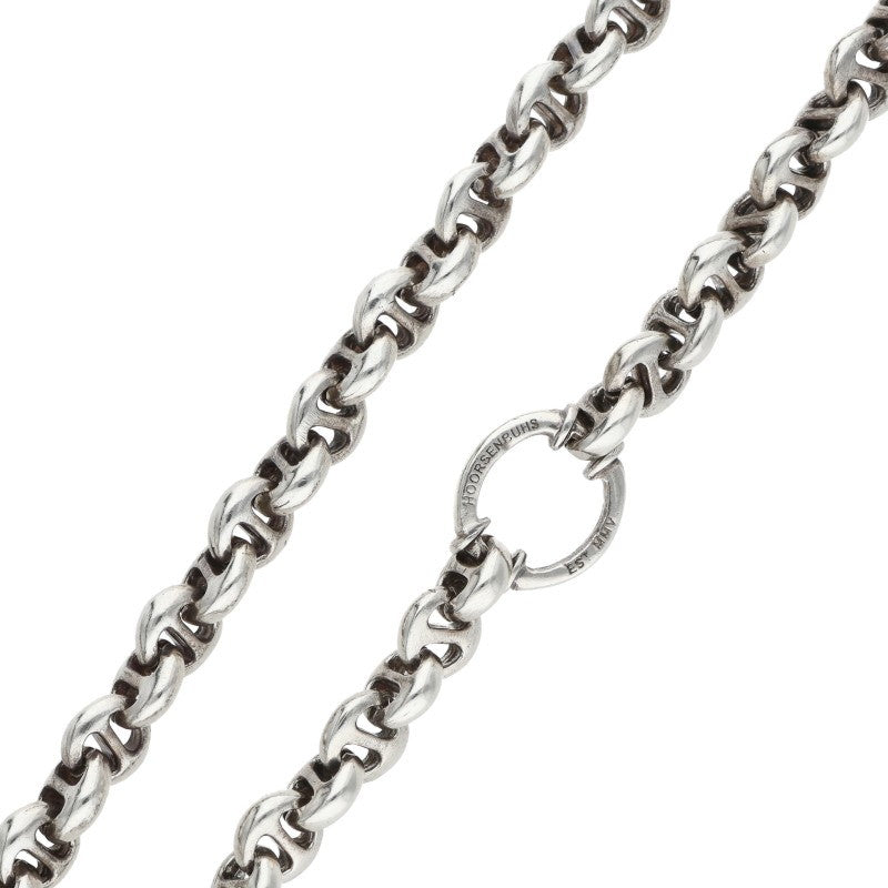 HOORSENBUHS 925 Silver 6P Open-Link Necklace Size 30INCH