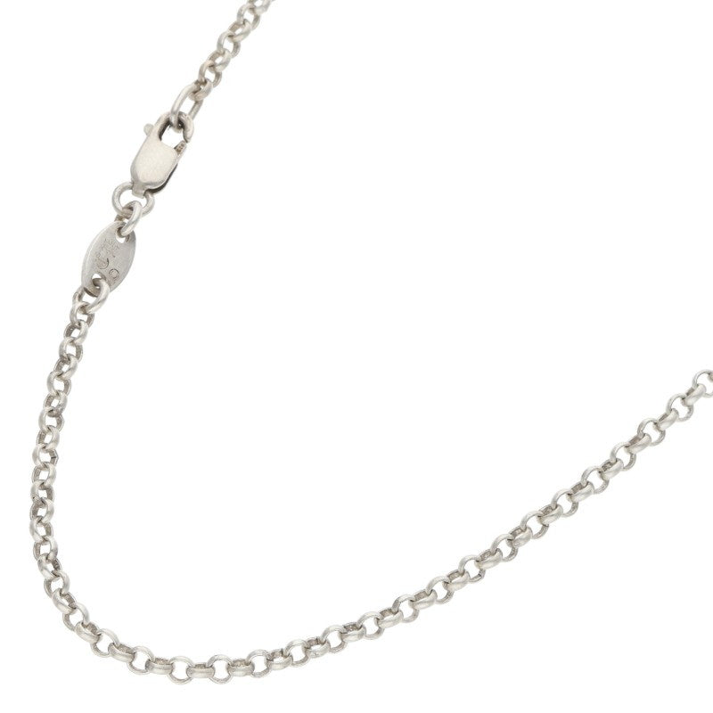 Chrome Hearts 925 Silver Roll Chain Necklace Size 18INCH