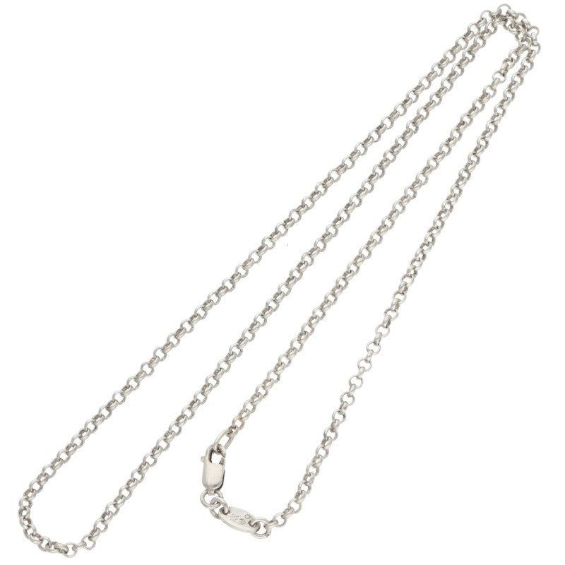 Chrome Hearts 925 Silver Roll Chain Necklace Size 18INCH