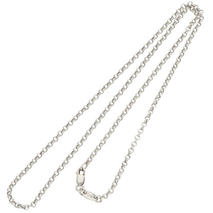 Chrome Hearts 925 Silver Roll Chain Necklace Size 18INCH