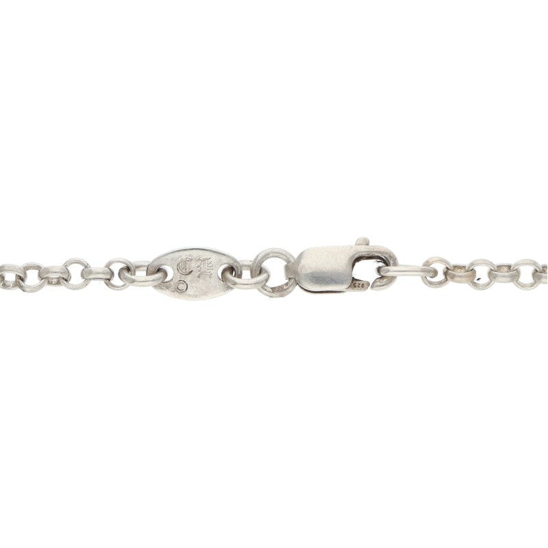 Chrome Hearts 925 Silver Roll Chain Necklace Size 18INCH