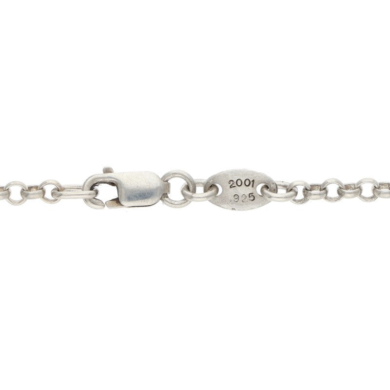 Chrome Hearts 925 Silver Roll Chain Necklace Size 18INCH