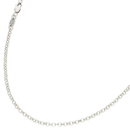 Chrome Hearts 925 Silver Roll Chain Necklace Size 18INCH