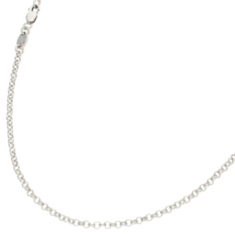 Chrome Hearts 925 Silver Roll Chain Necklace Size 18INCH