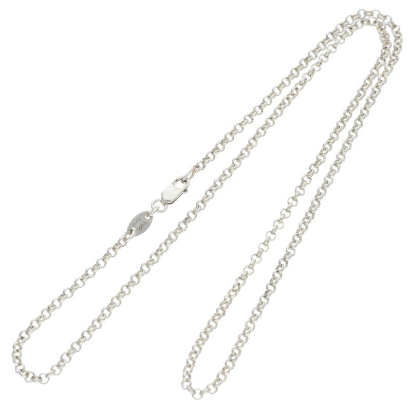 Chrome Hearts 925 Silver Roll Chain Necklace Size 18INCH