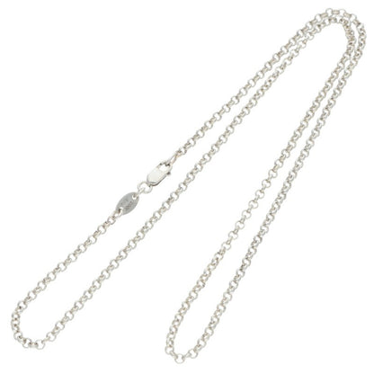 Chrome Hearts 925 Silver Roll Chain Necklace Size 18INCH