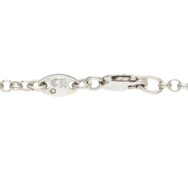 Chrome Hearts 925 Silver Roll Chain Necklace Size 18INCH