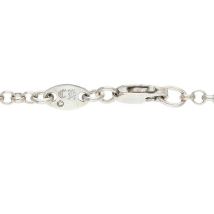 Chrome Hearts 925 Silver Roll Chain Necklace Size 18INCH
