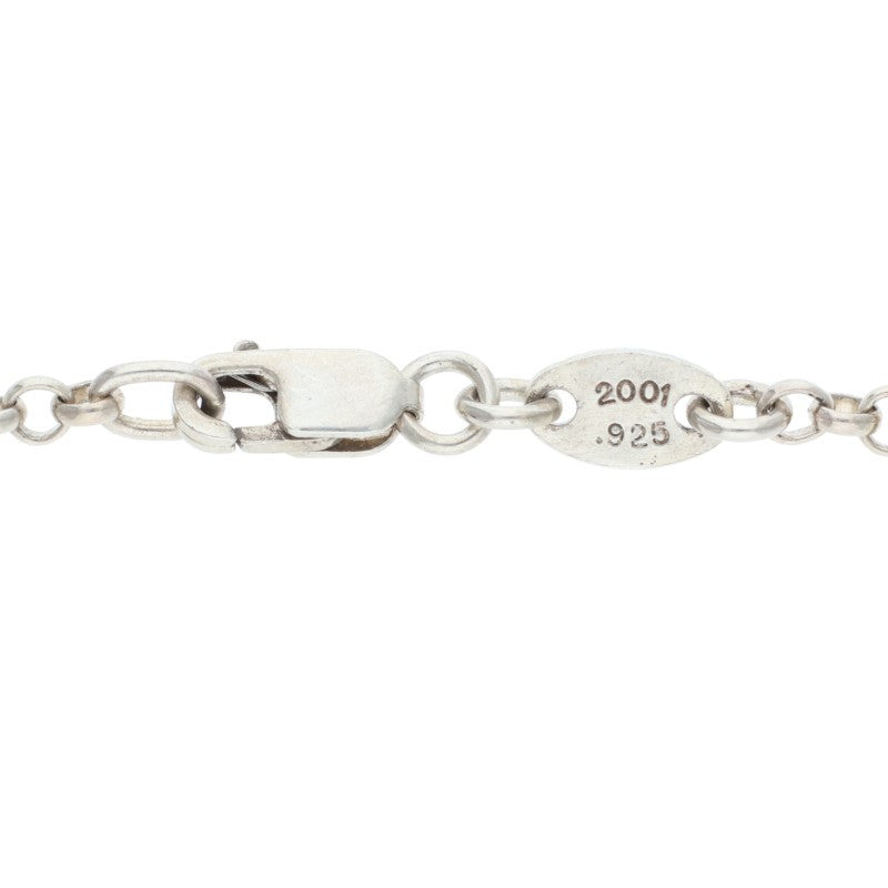 Chrome Hearts 925 Silver Roll Chain Necklace Size 18INCH