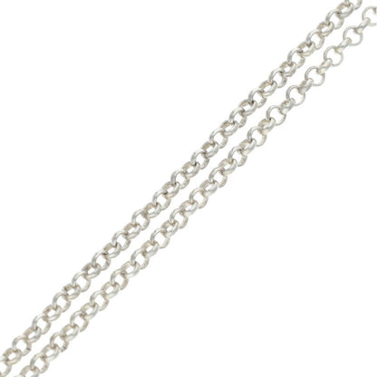 Chrome Hearts 925 Silver Roll Chain Necklace Size 18INCH