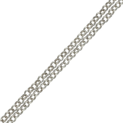 Chrome Hearts R18 Roll Chain Silver Necklace Size 18INCH