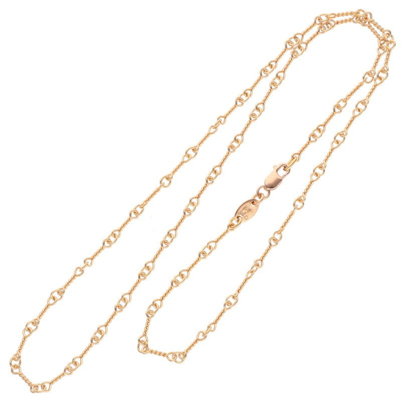 Chrome Hearts 22K T18 Twist Chain Gold Necklace Size 18INCH