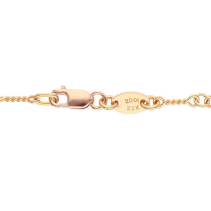 Chrome Hearts 22K T18 Twist Chain Gold Necklace Size 18INCH