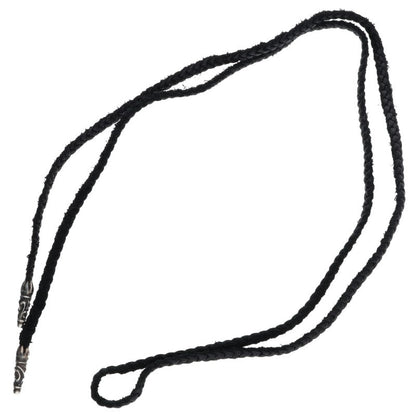 Chrome Hearts Scroll Leather Silver Necklace Size ONE SIZE