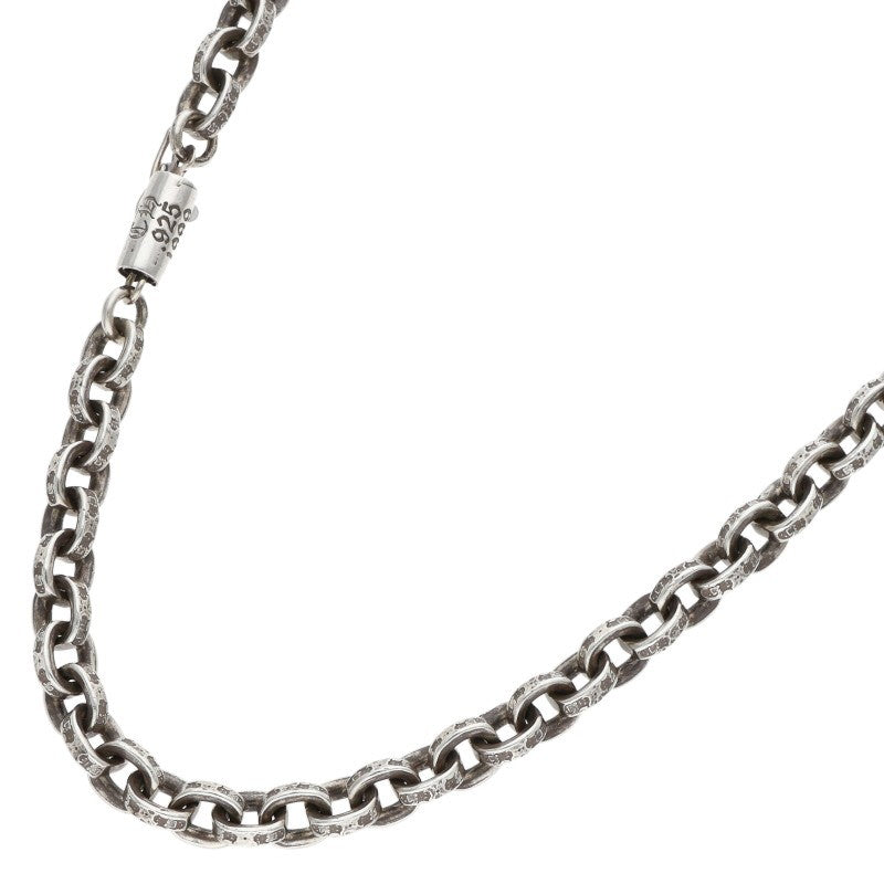 Chrome Hearts Paper Chain Silver Necklace Size 18INCH
