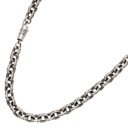Chrome Hearts Paper Chain Silver Necklace Size 18INCH