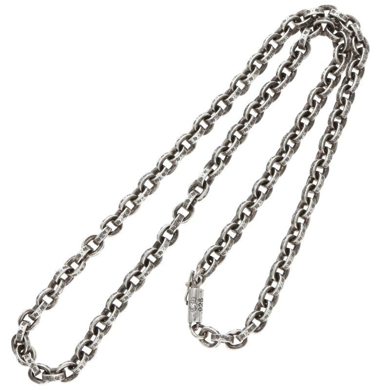 Chrome Hearts Paper Chain Silver Necklace Size 18INCH