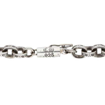 Chrome Hearts Paper Chain Silver Necklace Size 18INCH