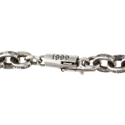 Chrome Hearts Paper Chain Silver Necklace Size 18INCH