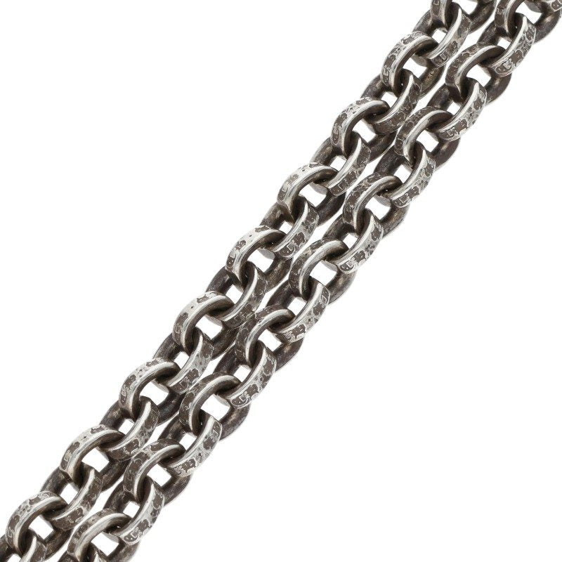 Chrome Hearts Paper Chain Silver Necklace Size 18INCH