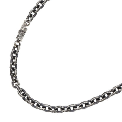 Chrome Hearts Paper Chain Silver Necklace Size 24INCH