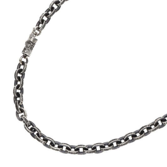 Chrome Hearts Paper Chain Silver Necklace Size 24INCH